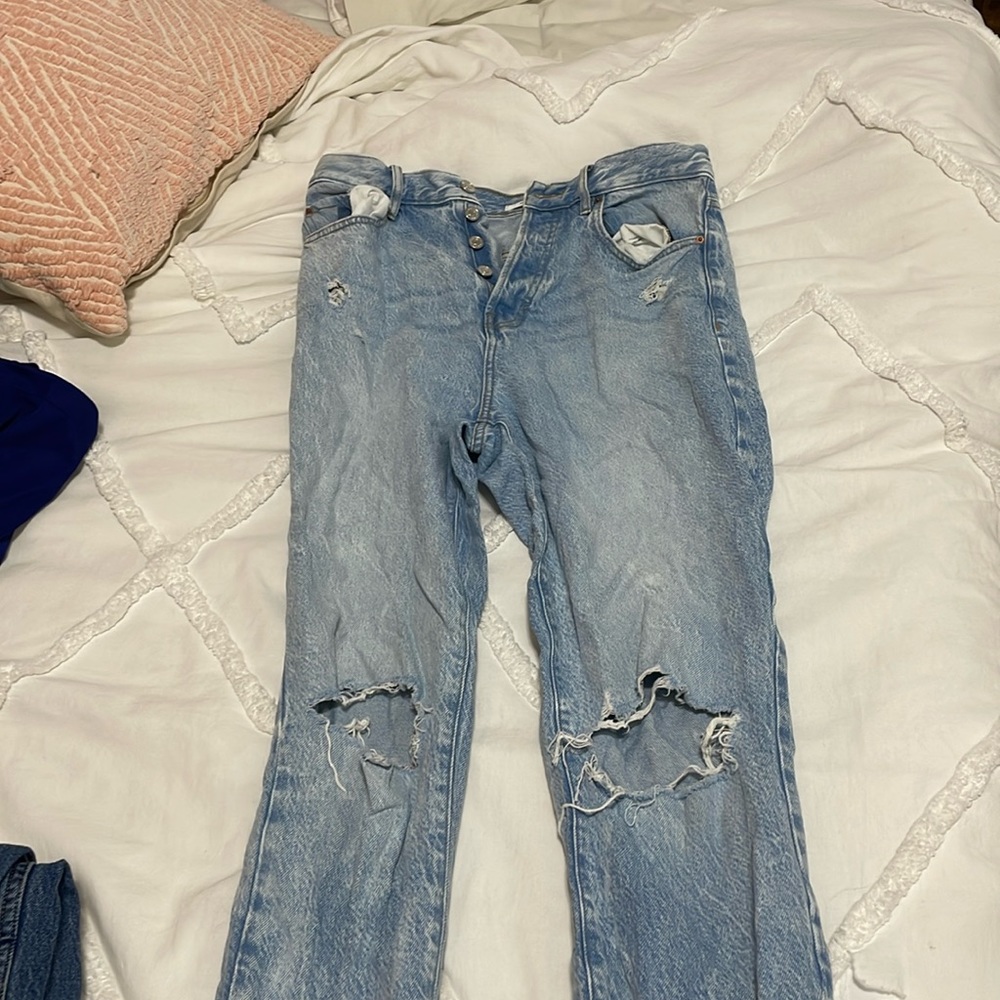 Light blue jeans